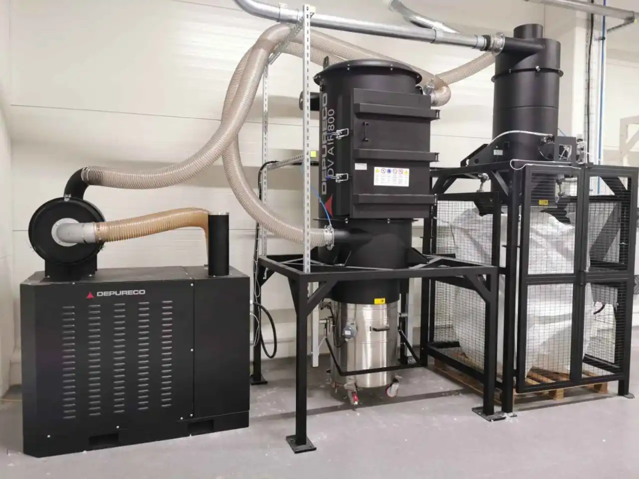 Depureco DV AIR 800 filterenhed med blower og big-bag