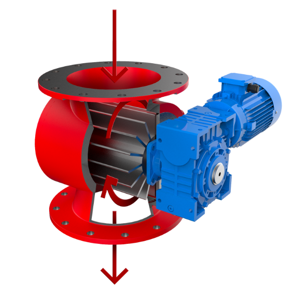 Rotary valve (celleslusehjul), diameter 250 mm (P12736)
