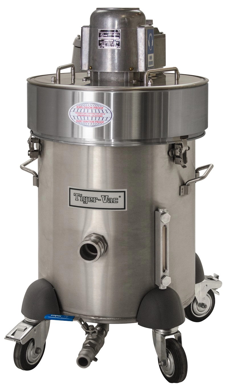 Tiger-Vac EXP1-10 (IT-40L) EX (CFE) HEPA &mdash; ATEX II 2GD TEFC vandimmersionssuger til br&aelig;ndbart metalpulver fra 3D-print