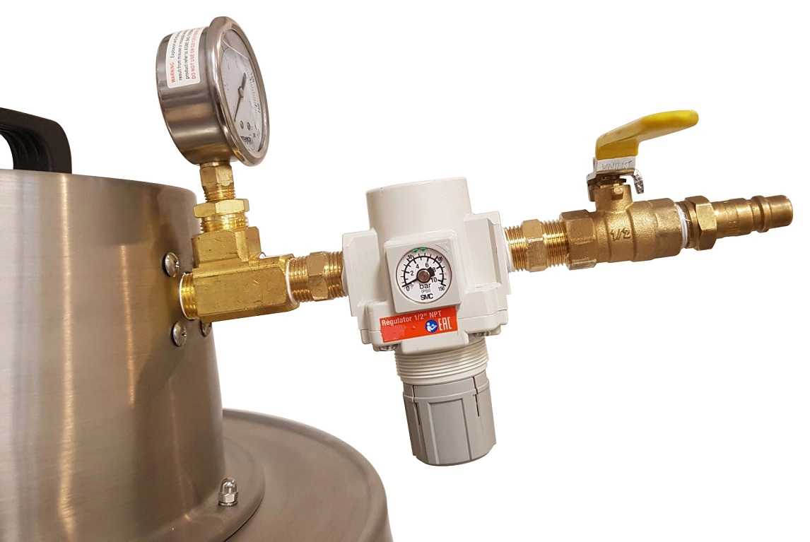 Trykregulator til Tiger-Vac ATEX-10A (40L) HEPA &mdash; inkluderet