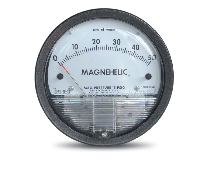 Magnehelic visuel filterindikator til Delfin SEP.DC-011